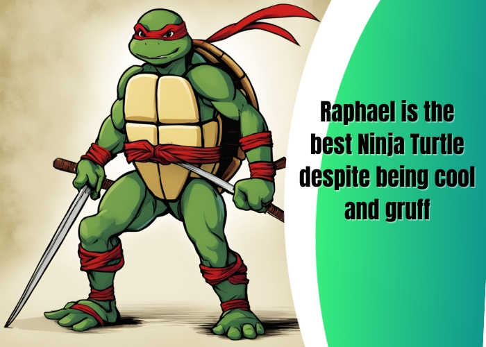 Raphael is the best Ninja Turtle despite being cool and gruff