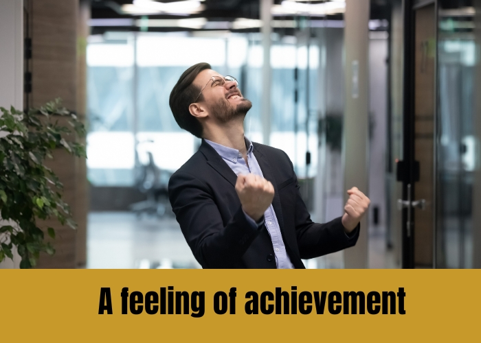 A feeling of achievement