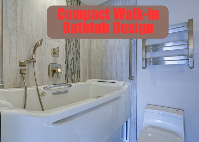 Compact Walk-in Bathtub Design