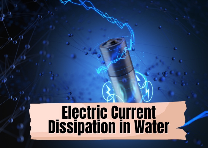 Electric Current Dissipation in Water