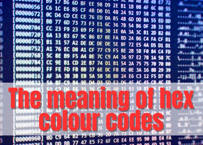 The meaning of hex color codes